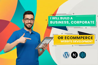 create a professional corporate website for you business