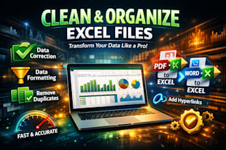 clean and organize your messy excel file