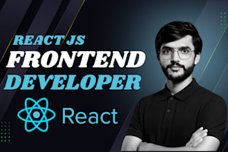 build react front end for your website, react website
