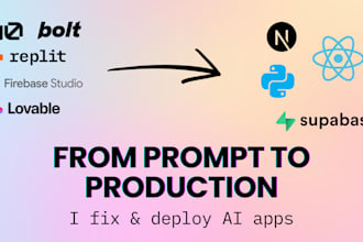 polish, fix, and deploy your lovable, bolt, or replit ai app
