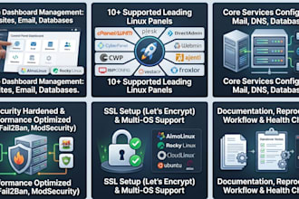 install and set up linux server control panels