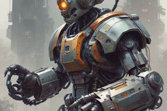 design sci fi vehicle and character