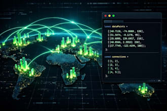 make vector maps and big data visualizations