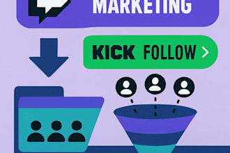 twitch affiliate marketing follow kick channel promotion and viewers funnel