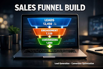 build high converting sales funnel lead generation funnel, CRM for your business