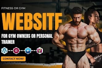 build a modern and professional fitness or gym website