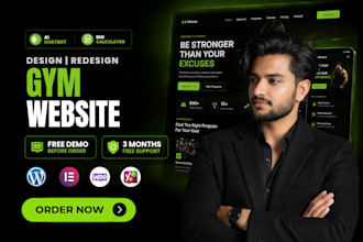 build a modern and professional fitness or gym website