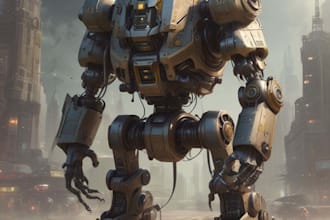 design sci fi vehicle and character