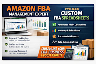 build amazon fba, shipment log, spreadsheet, profit calculator, inventory chart