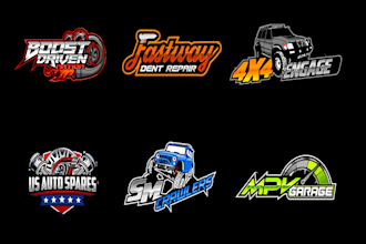 design a modern automotive car garage auto repair logo