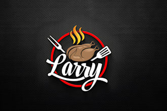create a modern restaurant, food, grill or cocktail logo professionally