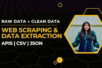 do python web scraping and API data extraction