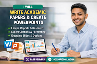 do academic writing and PPT presentations for healthcare and ot subjects