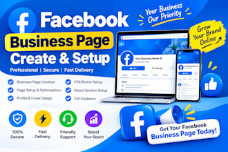do facebook business page create and setup, social media accounts setup