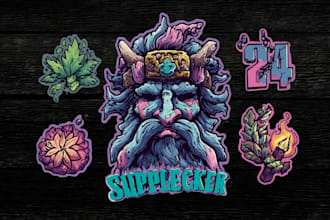 create custom sticker for your streaming, branding and merch