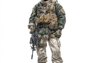 draw 2d game art military, alien character design