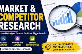 do market research, competitor analysis, and business research reports