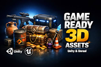 model professional 3d game assets for unity and unreal  game ready fbx