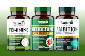 do product label design, supplement label design
