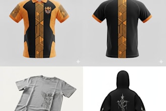 design custom t shirt, jersey or polo design professionally