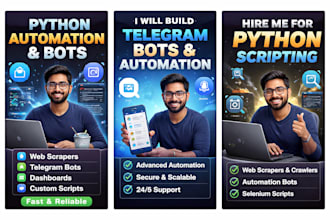 develop python bots, automation tools, and dashboards