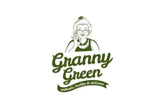 design amazing granny green logo food products