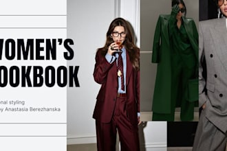 be create a custom women lookbook with stylish outfits