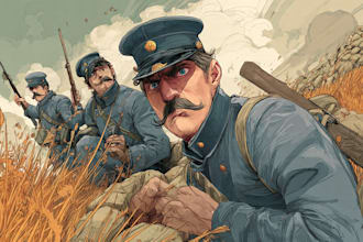create military themed illustration for you