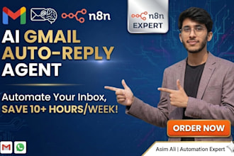 build n8n ai agents and autonomous workflows for gmail automation