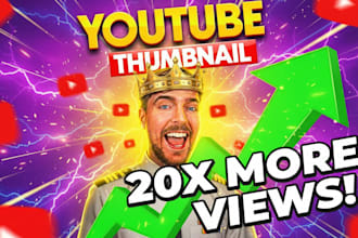 design attractive youtube thumbnail design in 2 hours