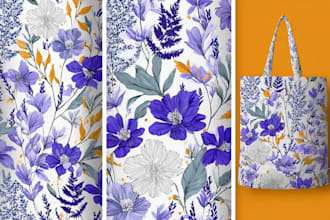 do print ready seamless pattern design for fabric apparel