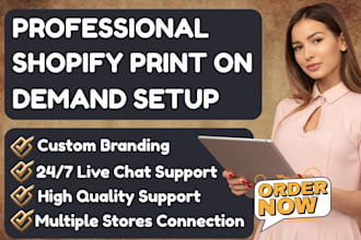 setup shopify print on demand printful printify zendrop fuel customcat ninjapod