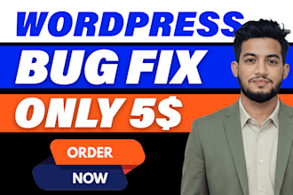 fix wordpress bugs, errors, and website issues