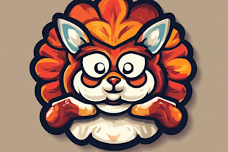 create a cartoon logo design