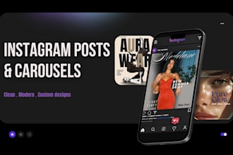 design instagram posts and carousels