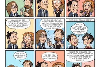 draw a custom cartoon comic strip for you