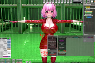fix, edit, port and rig vrchat model, vroid, mmd, vrm, warudo, koikatsu, gmod