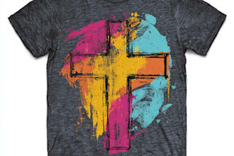 create any custom christian t shirt design for your brand or ministry