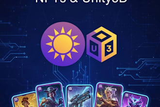 develop a solana p2e game and nft integration in unity3d