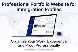build a portfolio website for visa and immigration applicants