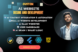 build a custom ai website or ai web application with chatbot