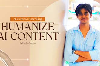 rewrite and humanize ai content professionally