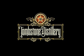 design refresh tombstone distillery logo