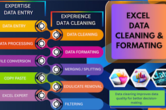 format, merge and split excel data professionally