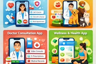 create telehealth app doctor consultation app pet care app wellness health app