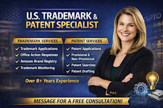 do US trademark registration, search as licensed attorney uspto, patent filing