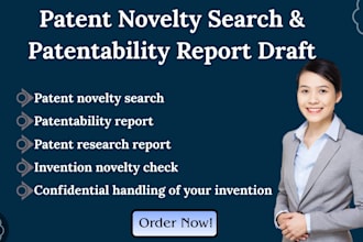 conduct a patent novelty search and write a patentability report