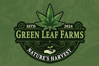 design modern cannabis weed marijuana logo