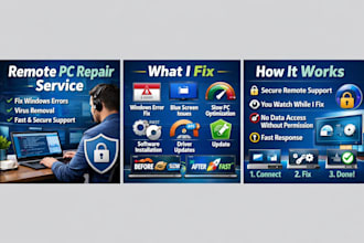 fix windows pc issues remote computer repair service
