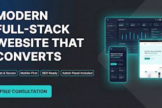 develop a custom responsive business website, landing page, or portfolio